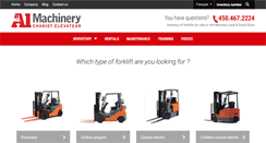 Desktop Screenshot of a1machinery.com