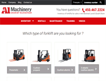 Tablet Screenshot of a1machinery.com